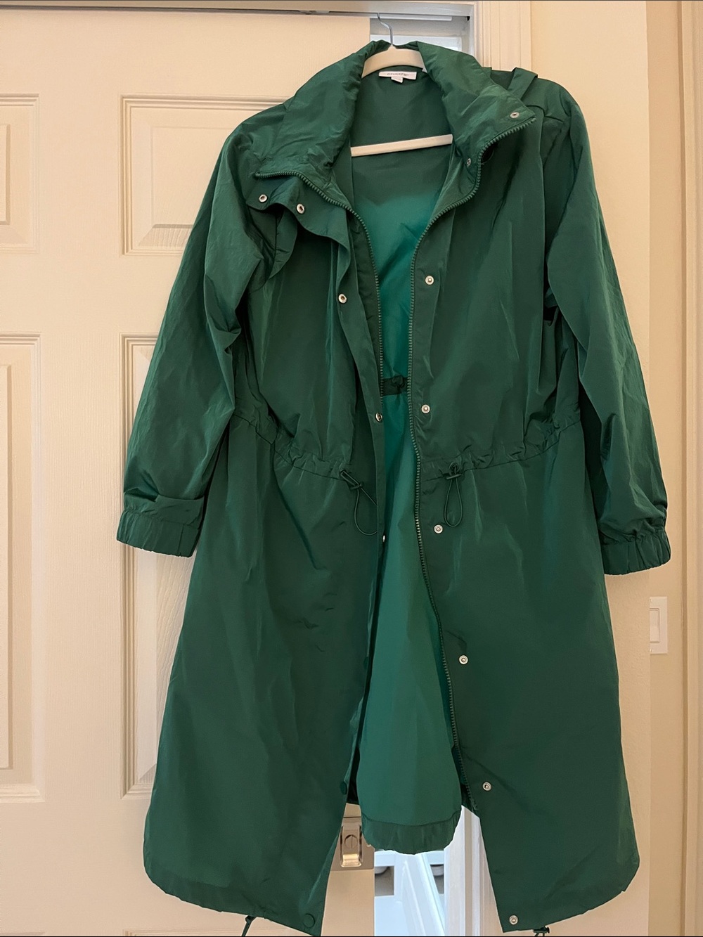 Zenergy Maxi anorak rain jacket Green Women's Lightweight Hooded - Picture 6 of 10